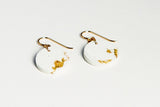 Concrete Fractured Earrings - Circle