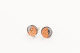 Ecoresin Stud Earrings - Circle