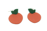 Large Peach Earrings