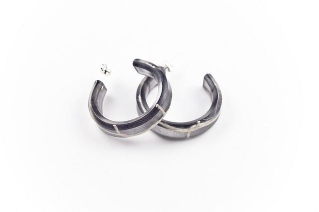 Ecoresin Hoop Earrings - Small