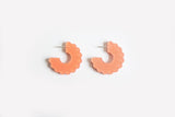 Ecoresin Scallop Earrings - Small Hoop
