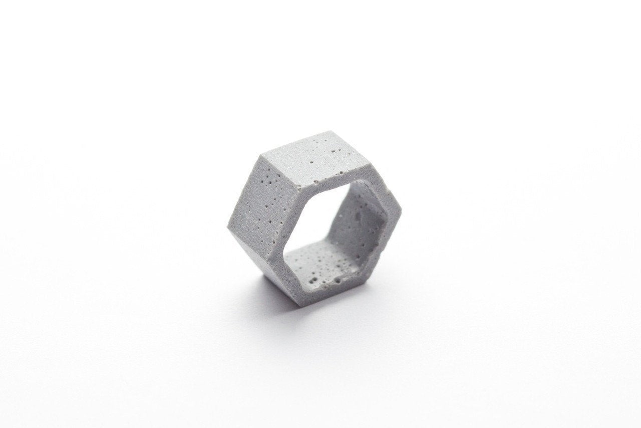 Cement Outline Ring - Hexagon
