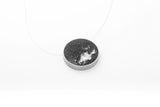 Concrete Framed Necklace - Circle - Large